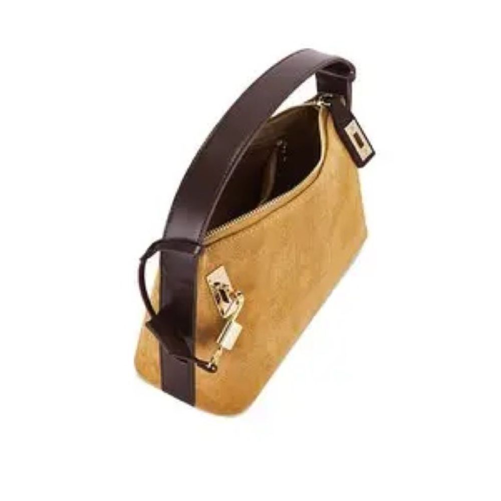 Verified Gold Suede Hobo Bag - Picture 3 of 16